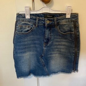 Black Label denim bodycon skirt